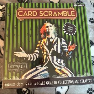 Beetlejuice Card Scramble Board Game